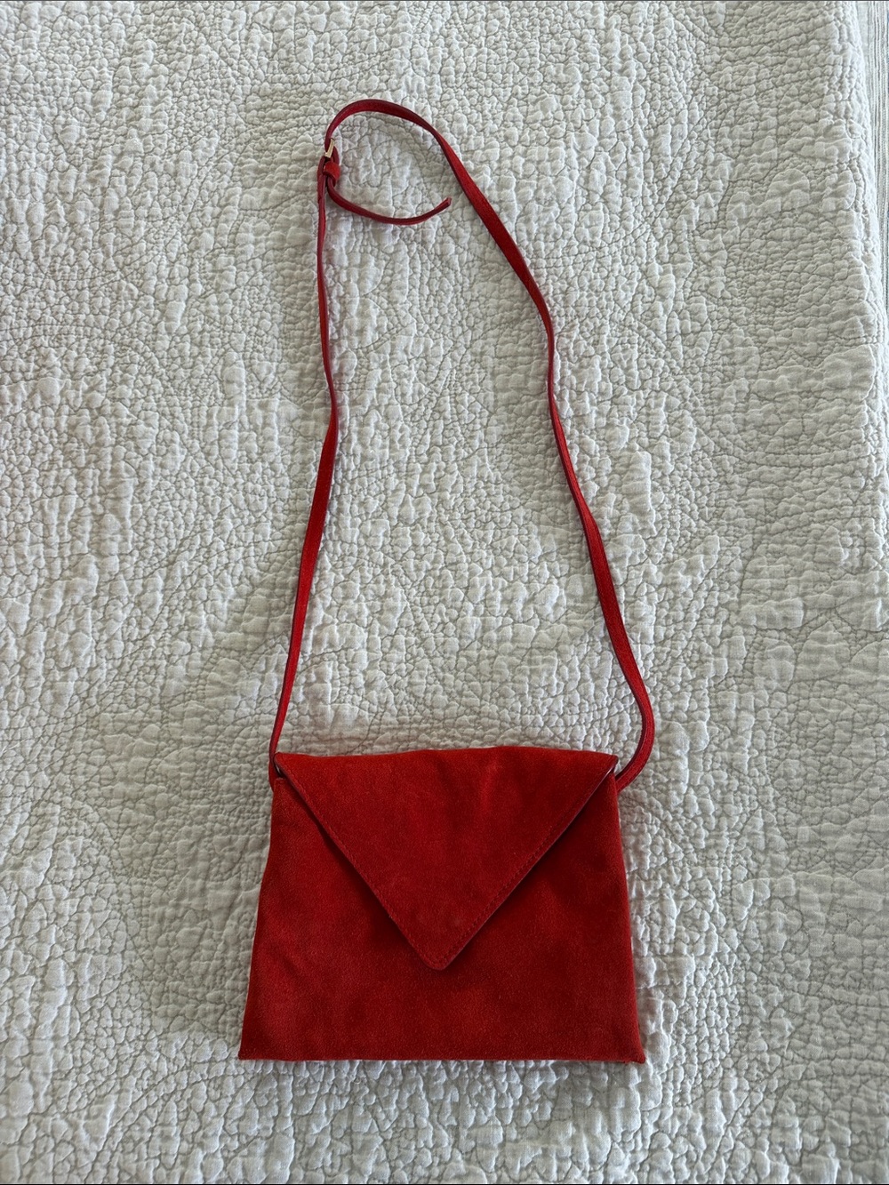 Mango Red Envelope-Style Crossbody Bag